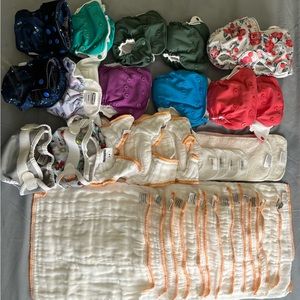 NB Lil Joey Cloth-eez Thirsties 36 item lot